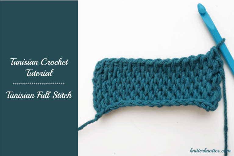 Tunisian crochet tutorial – Tunisian full stitch