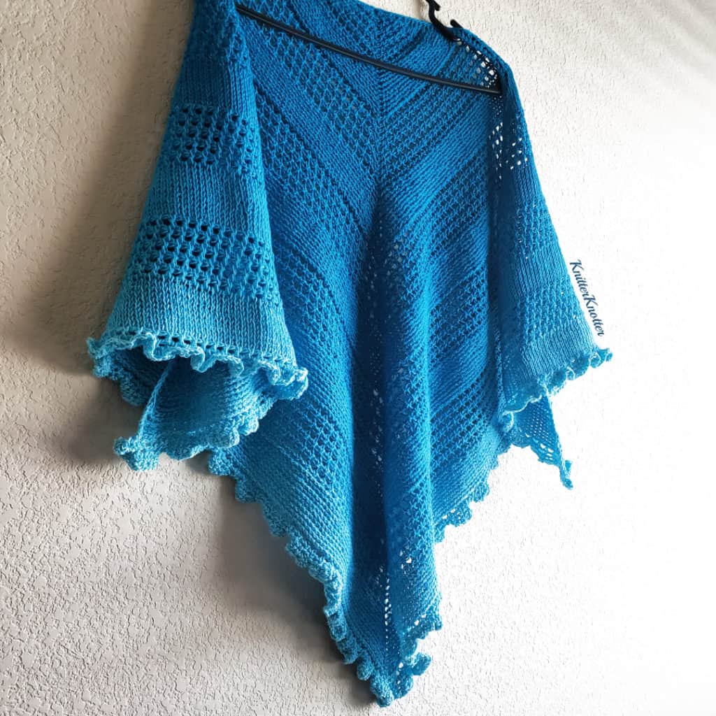 Ruffled Waters Shawl Crochet Pattern by Knitter Knotter