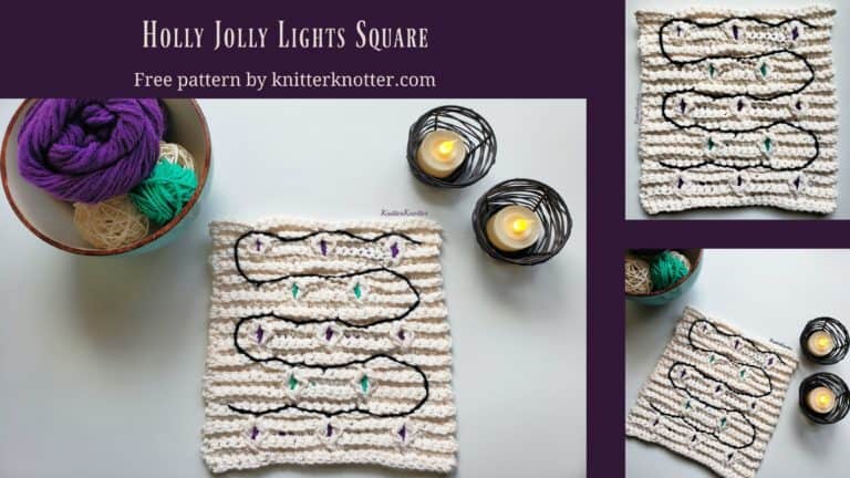Holly Jolly Lights Square – Free Pattern!