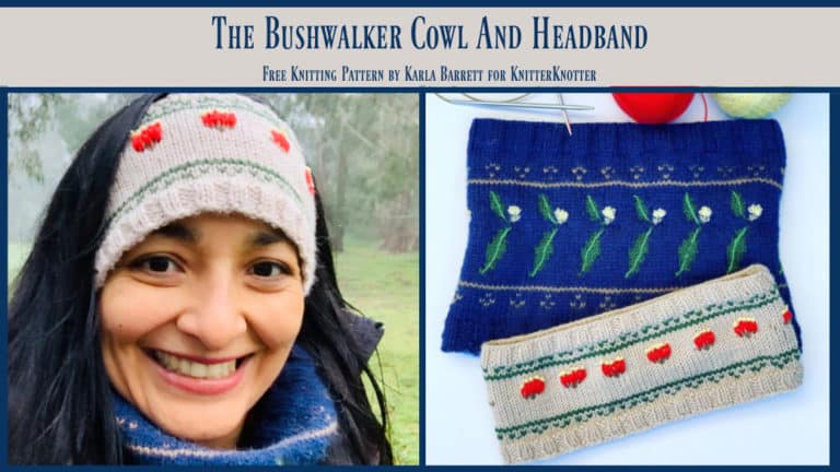 Bushwalking Cowl and Headband – Free Knitting Pattern!