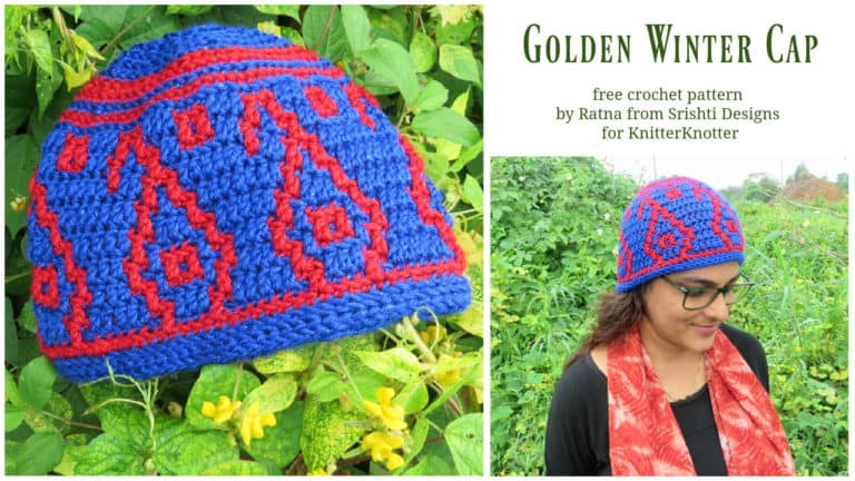 Golden Winter Cap – Free Crochet Pattern!