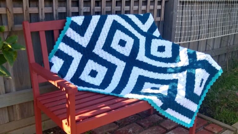 Connected Squares C2C Blanket guest pattern
