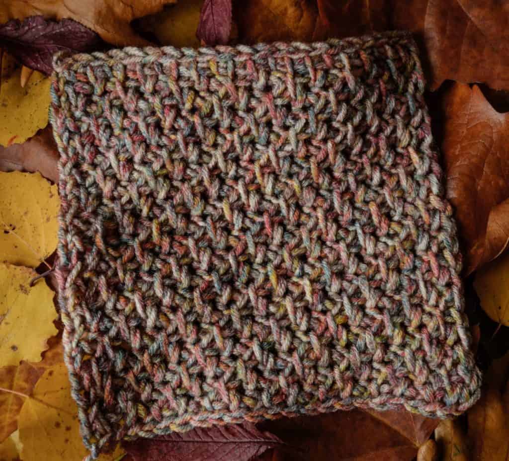 Ansh Tunisian Sampler Blanket by KnitterKnotter - designed by Andrea Cretu - Asparagus stitch