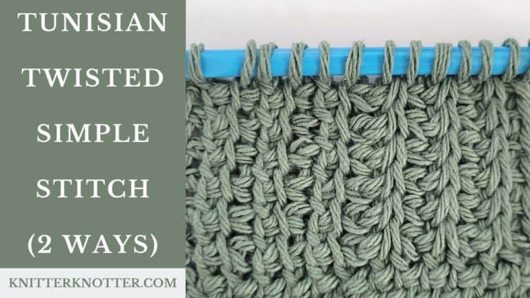 Tunisian Crochet Tutorial – Twisted Simple Stitch (2 Ways)