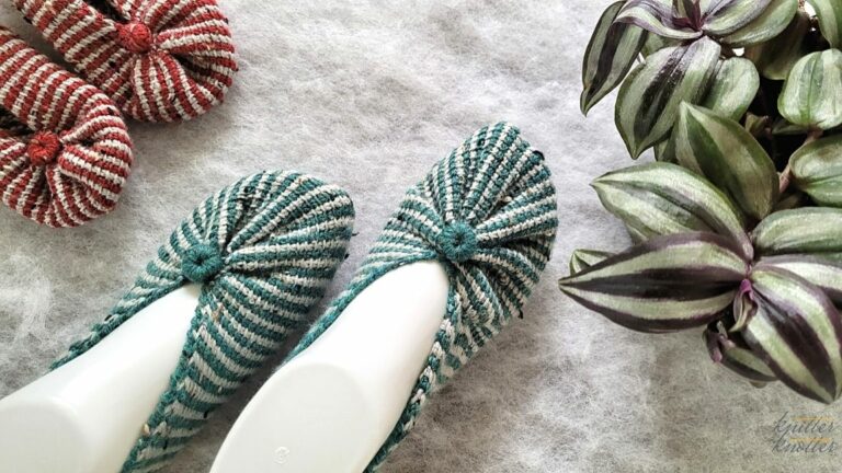 Tunisian Slippers from a rectangle – Free Crochet Pattern!