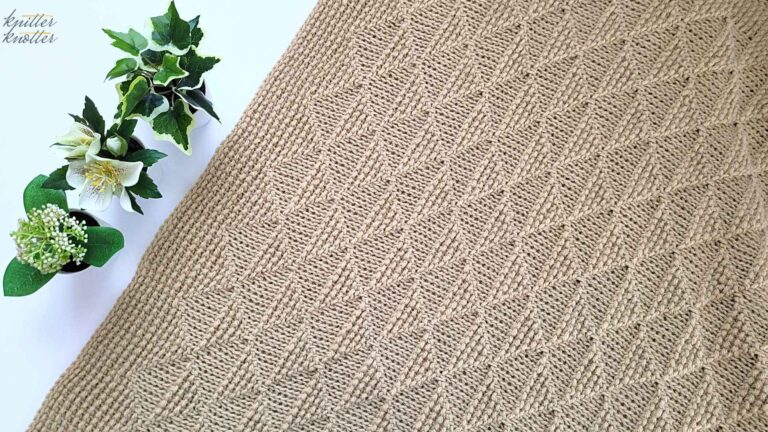 Simple Tunisian Crochet Stitch Blanket for Beginners – Mihir Blanket