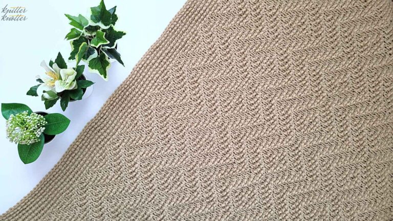 Free Tunisian Crochet Blanket Pattern: The Aahan Blanket