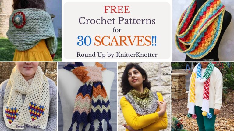 30 crochet winter scarf patterns that are free patterns and super cozy