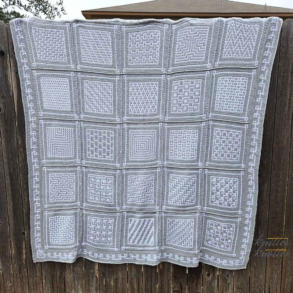 17 Free Tunisian Crochet Blanket Patterns for Beginners - KnitterKnotter