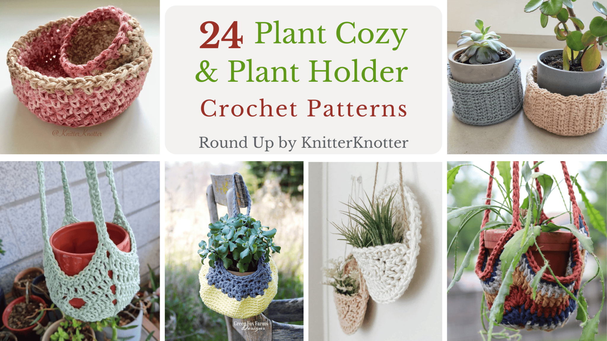 24 Creative Crochet Plant Holders: Free Patterns & Tips - KnitterKnotter
