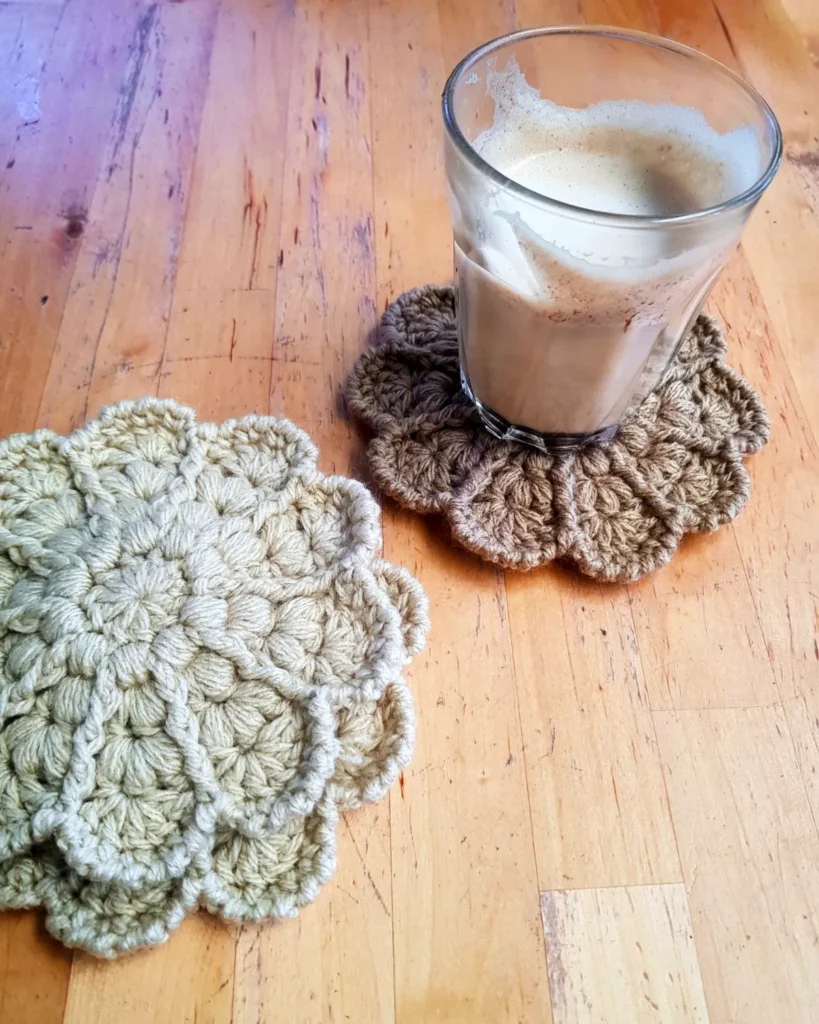 Boho Bloom Coasters by The Crochet Fix