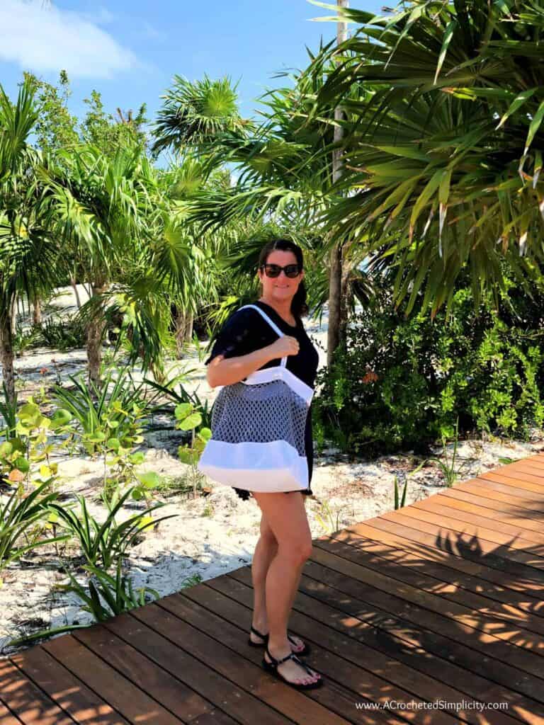Crochet Beach Bag by A Crocheted Simplicity