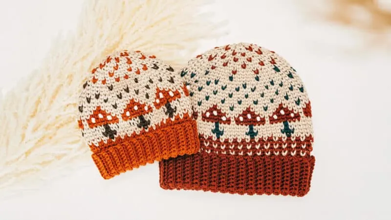 Crochet Mushroom Hat Tutorial by Briana K Designs