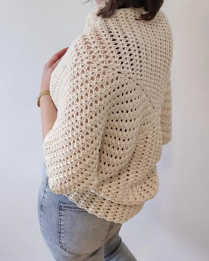 Irish Cocoon Shrug Pattern by Made by Gootie