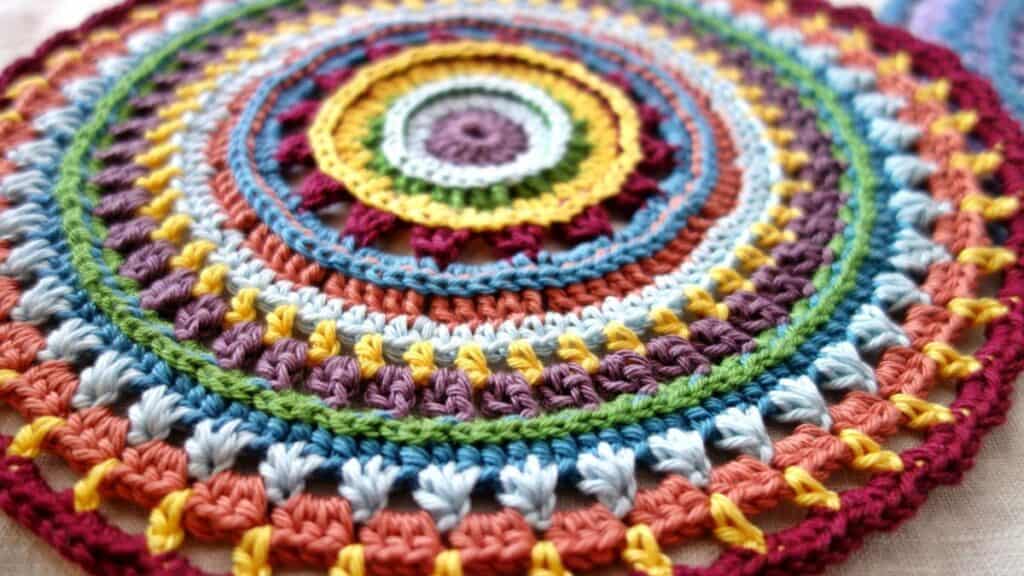 Joyful Mandela Crochet Pattern by Made by Gootie