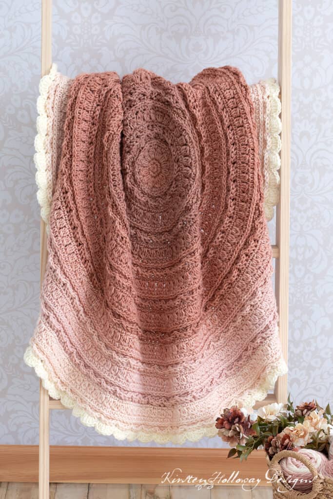 Layer Cake Round Baby Blanket by Kirsten Holloway Designs