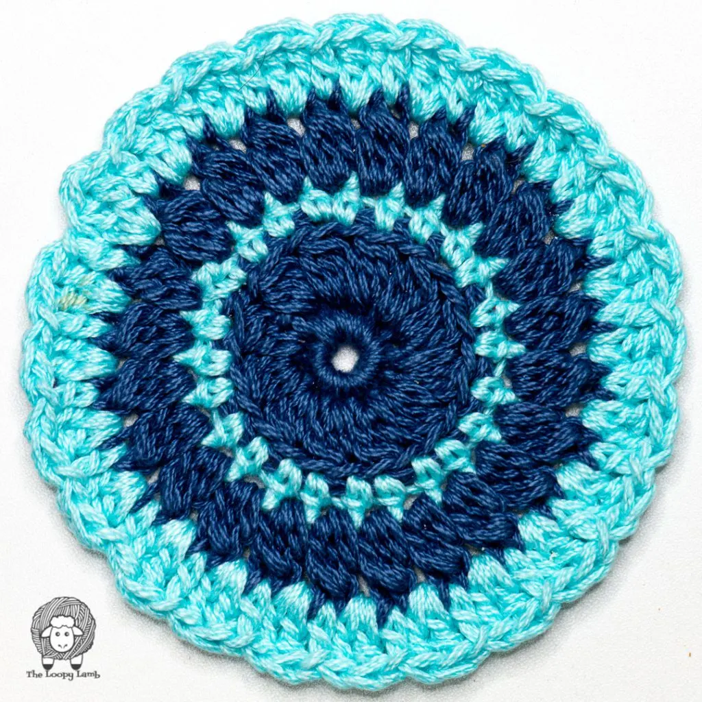 Quick and Easy Crochet Coaster Pattern by The Loopy Lamb