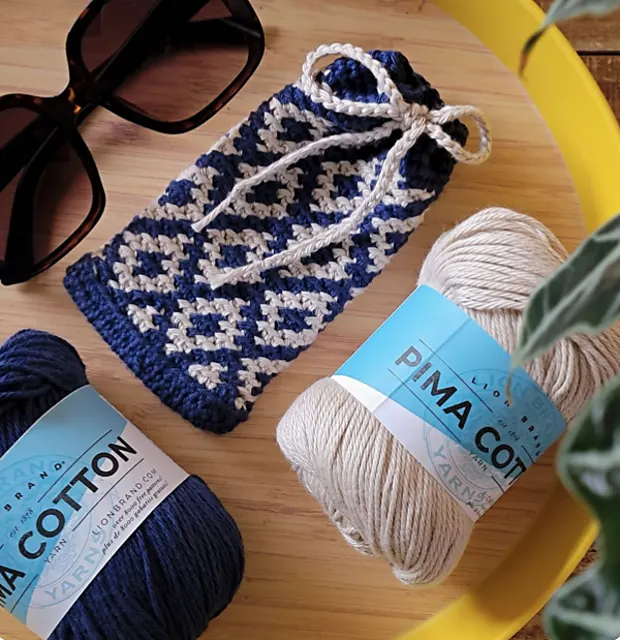 Tapestry Sunglasses Case Pattern by The Loopy Lamb