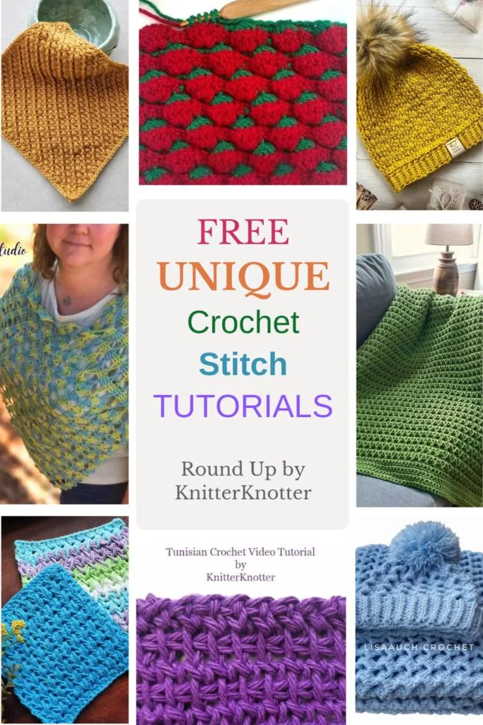 33 Unique Crochet Stitches That You'll Want to Learn free collection