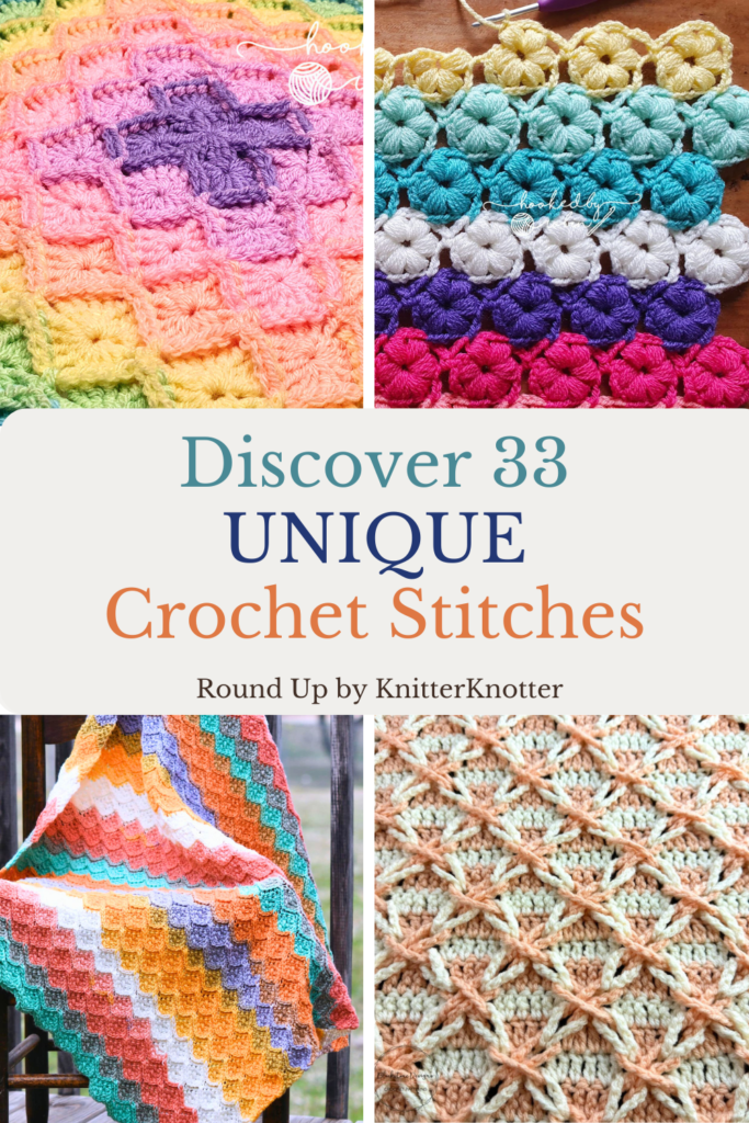 33 free Unique Crochet Stitches That You'll Want to Learn Stitch Library