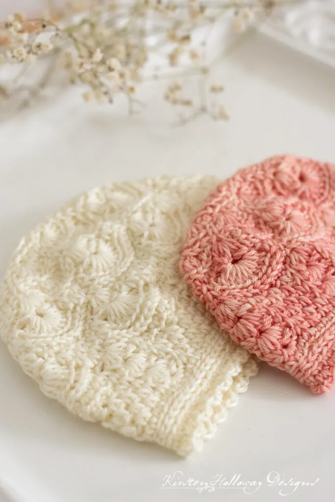 Babys Breath Beanie Free Crochet Pattern for Preemies in NICU Kirsten Holloway Designs