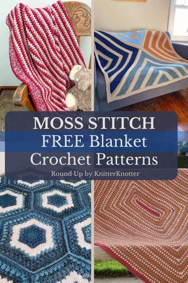 Moss Pattern Pat Best Collection of Easy Moss Stitch Crochet Patterns - KnitterKnotter