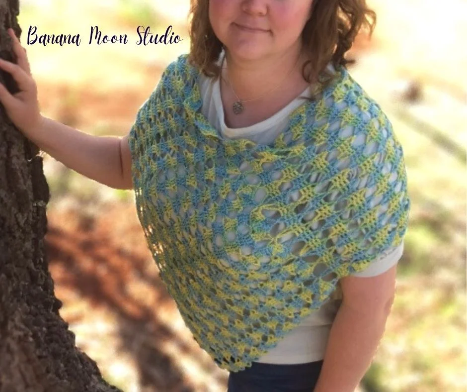 Pensacola Ponchoa Bruges Lace Pattern by Banana Moon Studio