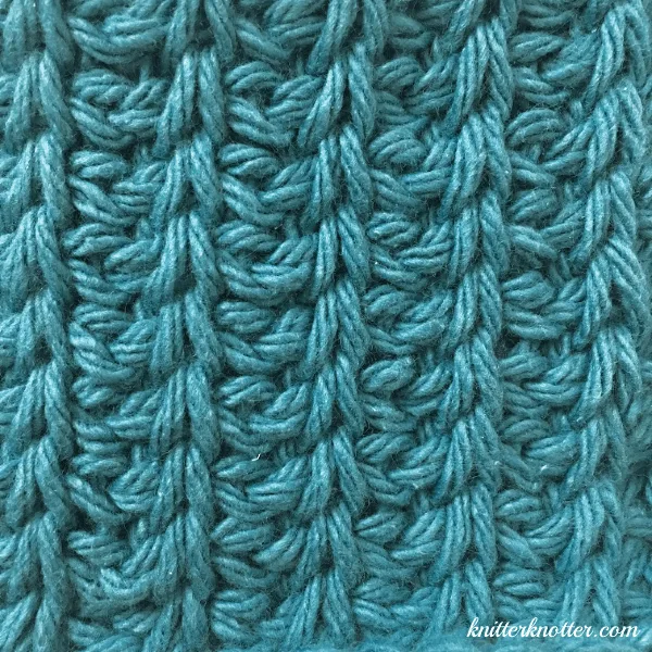 Tunisian crochet tutorial &ndash; Twisted Simple Stitch twtss Rib Stitch Knitter Knotter
