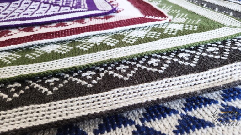 Tunisian-In-The-Round (TITR) Textured Blanket Collection