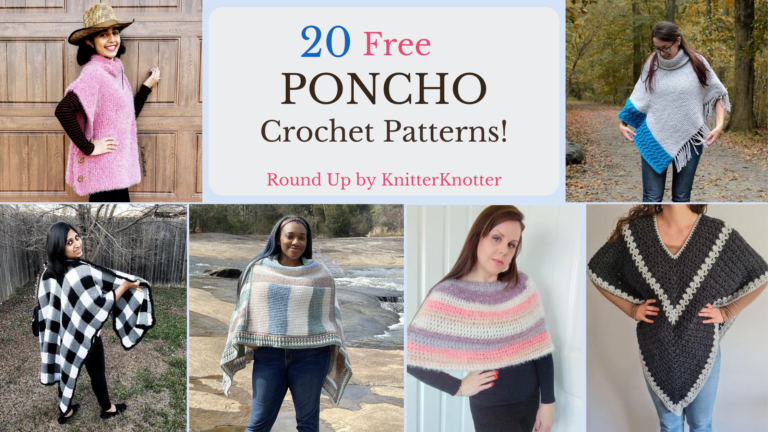 Unique Beginner and Bold Free Poncho Crochet Patterns Round Up Knitter KNotter