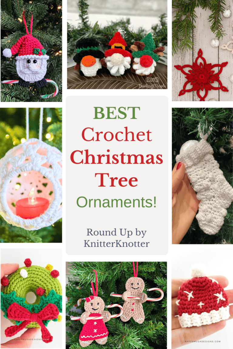 38 Free Crochet Christmas Tree Ornament Patterns - KnitterKnotter