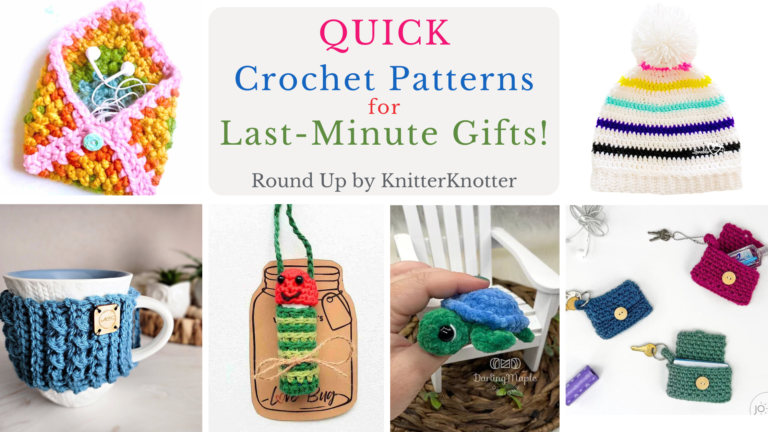 Quick Easy Crochet Gifts. Free crochet patterns round up