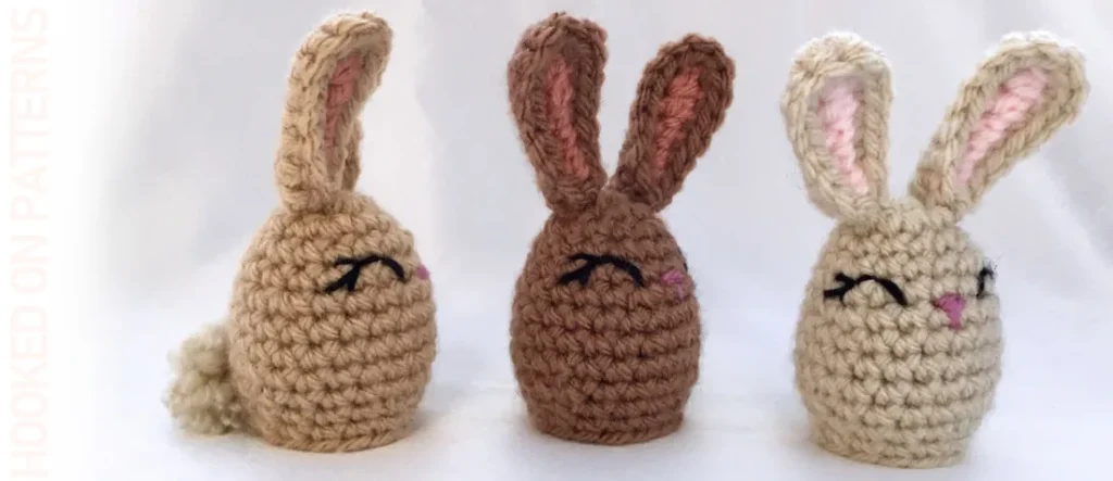 Bunny Creme Egg Cover free Crochet Pattern by Hooked on Patterns
