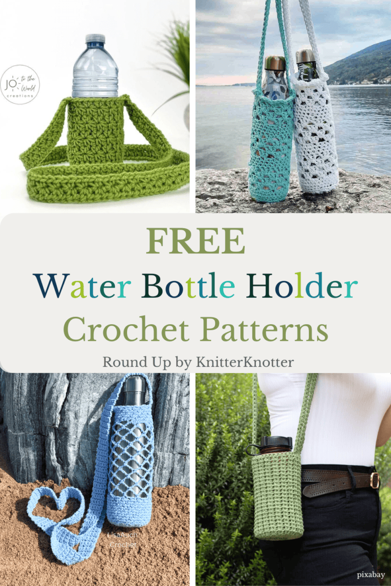 16 Free Crochet Water Bottle Holder Patterns to Make & Gift ...