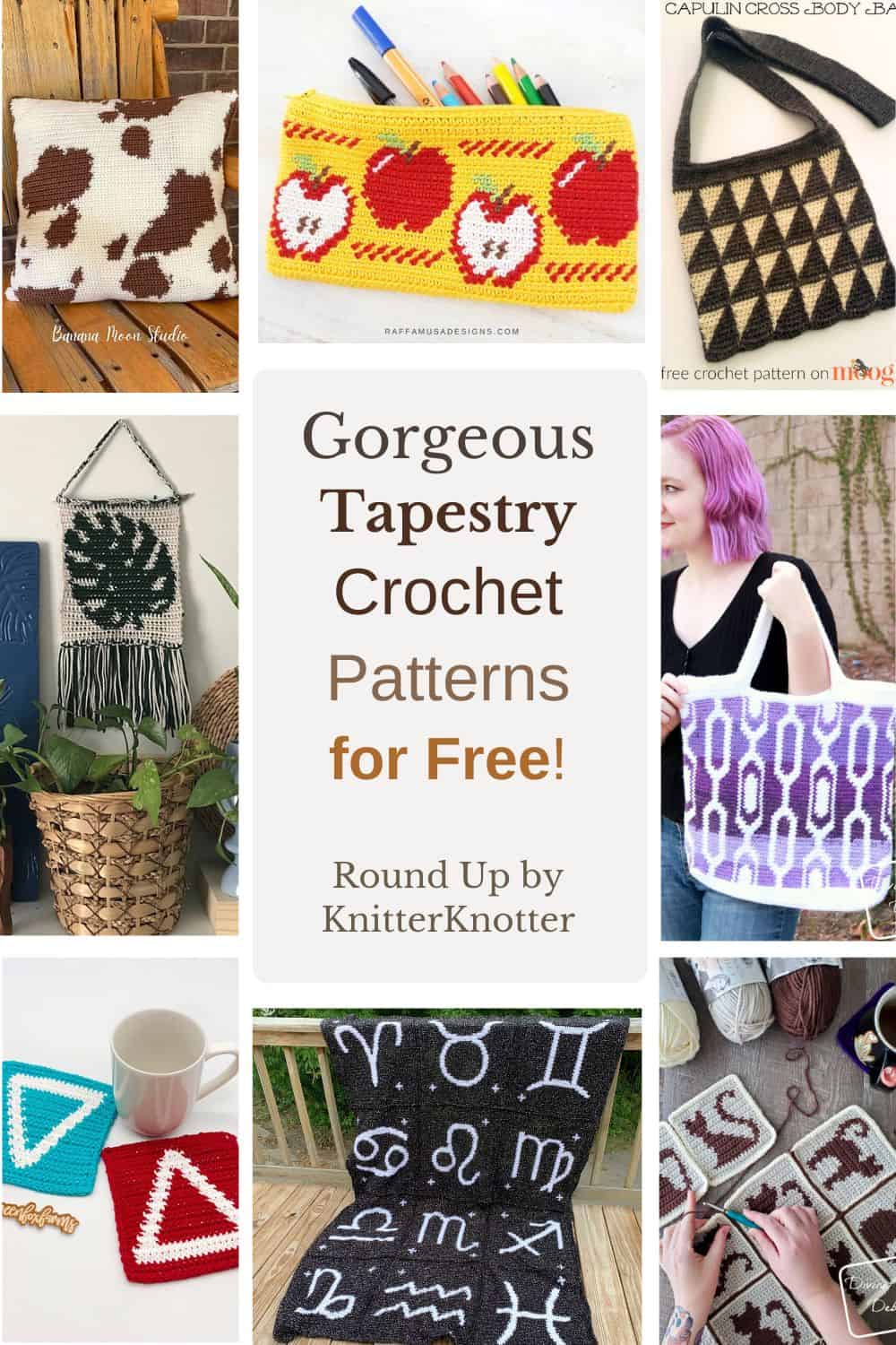 24 Free Tapestry Crochet Patterns & Tips for Beginners! - KnitterKnotter