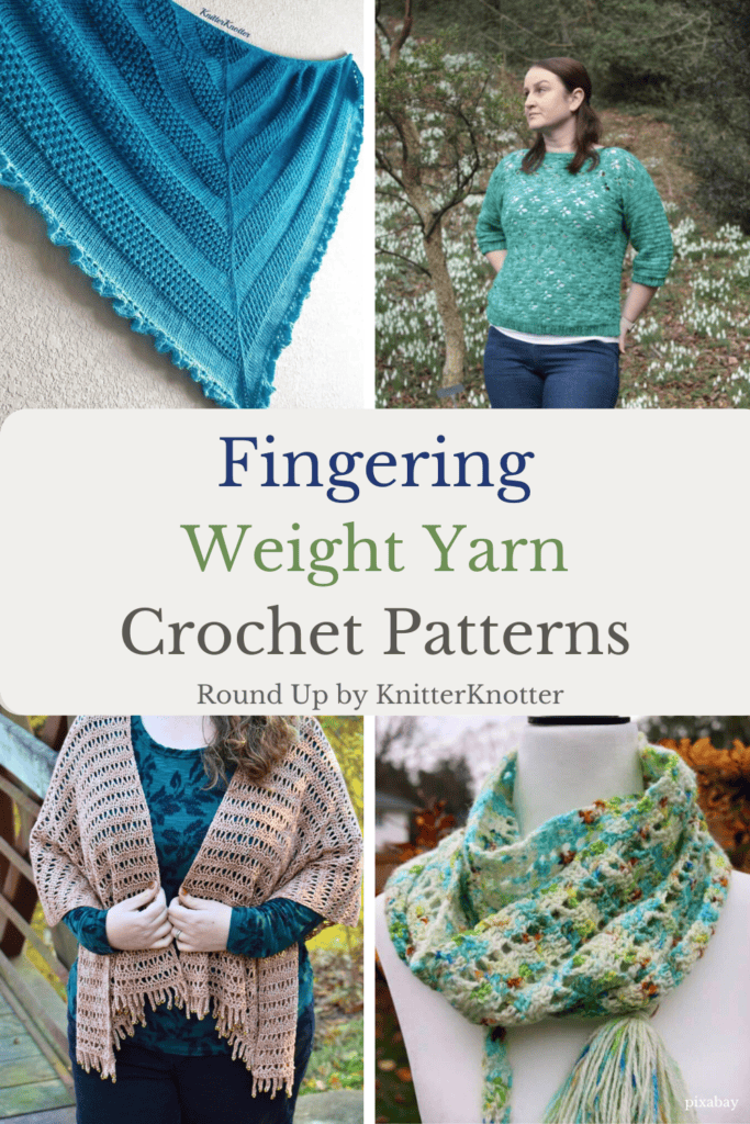 Free Crochet fingering yarn Patterns Round Up by Knitter Knotter