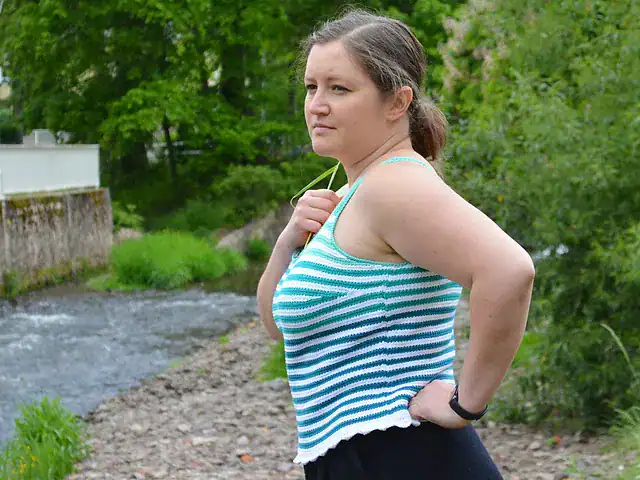 Honeydew summer top by Yarn Andy