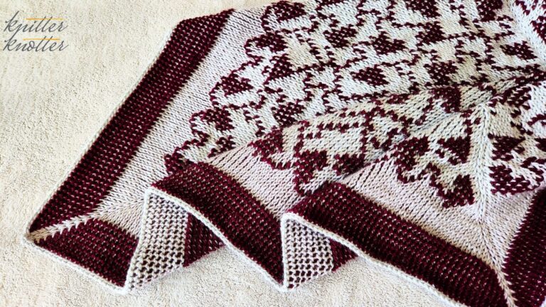 Kara Blanket: Free Tunisian Crochet In-The-Round Blanket Pattern