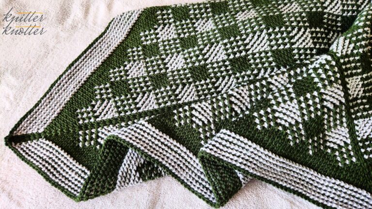 Lara Blanket: Free Tunisian Crochet In-The-Round Blanket Pattern