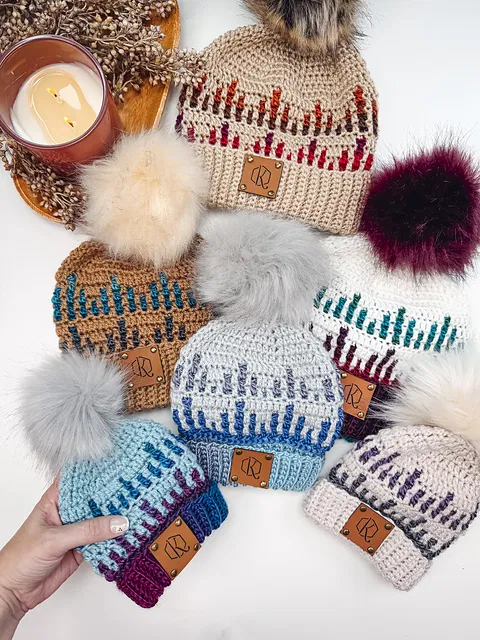 Mosaic Ridge Hat by Briana K Designs