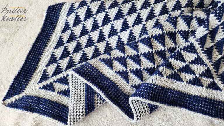 Tara Blanket: Free Tunisian Crochet In-The-Round Blanket Pattern