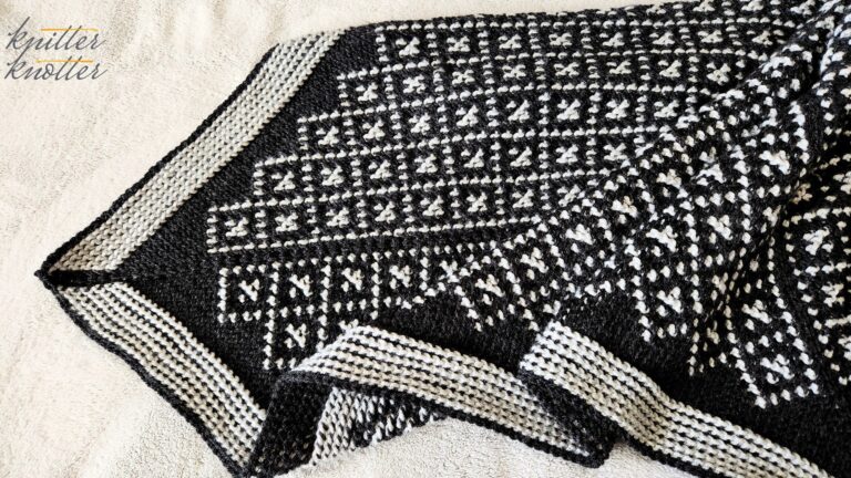 Zara Blanket: Free Tunisian Crochet In-The-Round Blanket Pattern