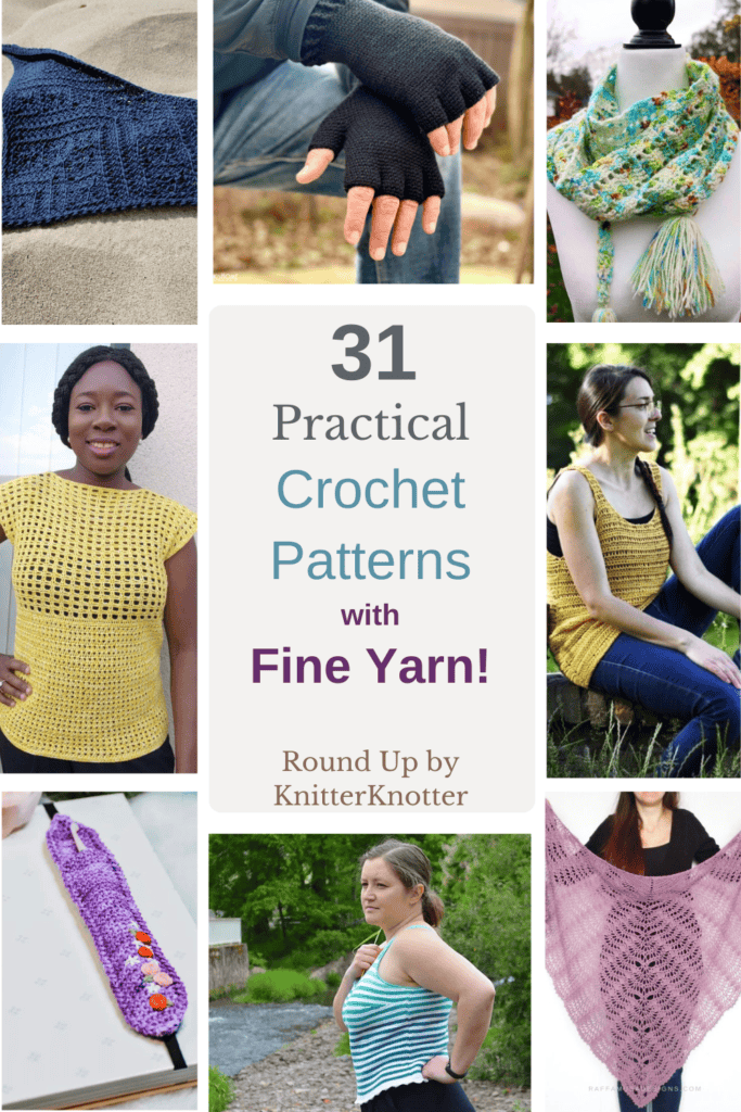 free Fingering Weight Yarn Crochet Patterns for Women