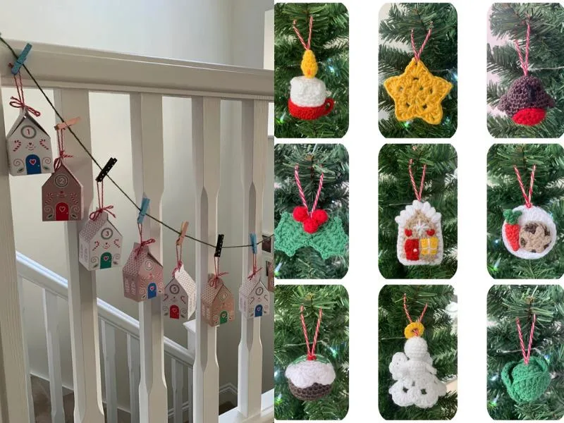 Advent Decorations With House Boxes Crochet Pattern Lau Loves Crochet