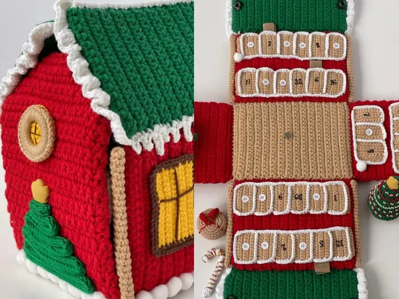 Christmas House Advent Calendar etsy