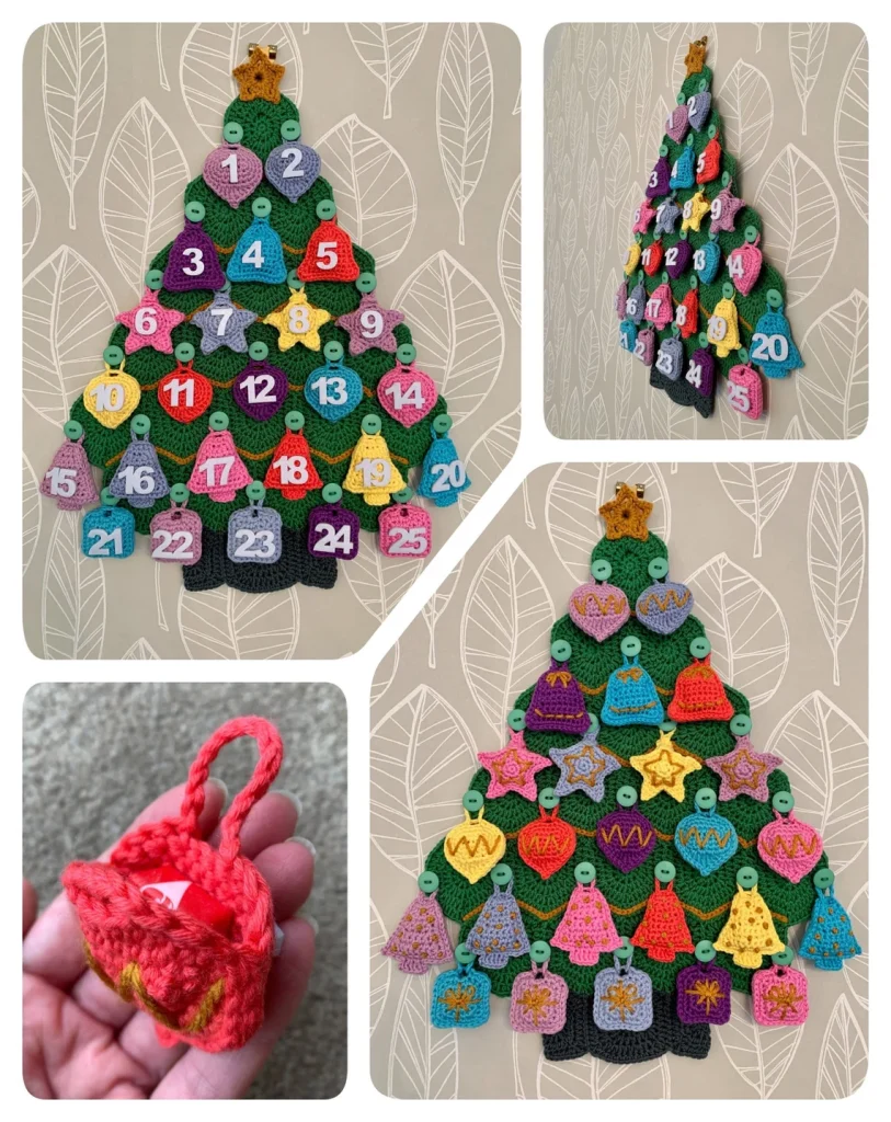 Christmas Tree Advent Calendar Crochet Pattern Lau Loves Crochet