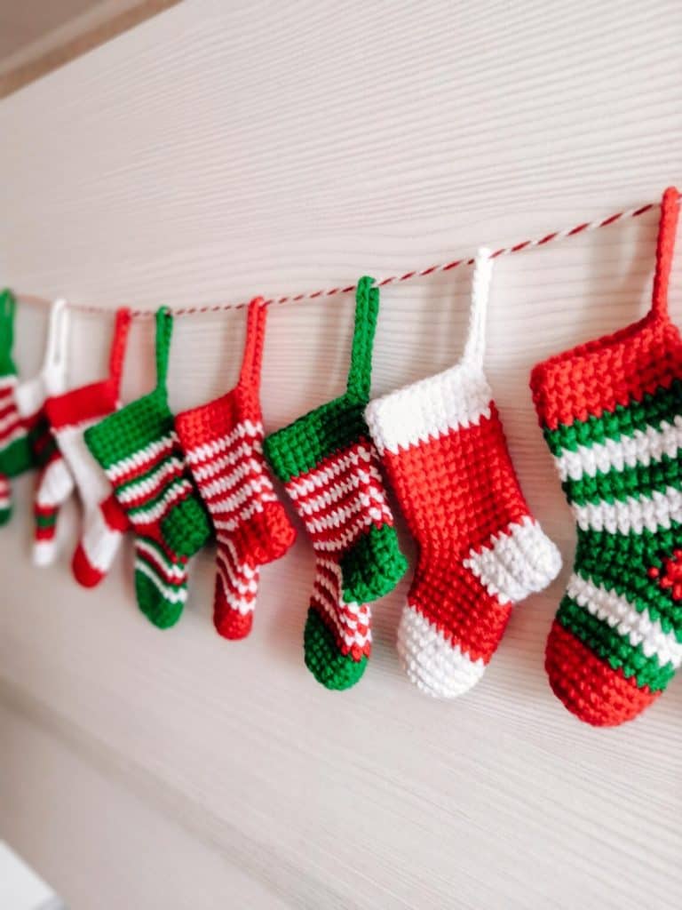 Mini Stockings Advent Calendar Countdown