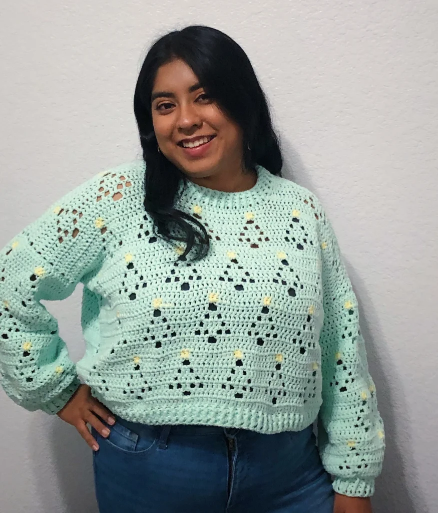 Festive Firs 2-in-1 Jumper and Cardi Manatee Squares