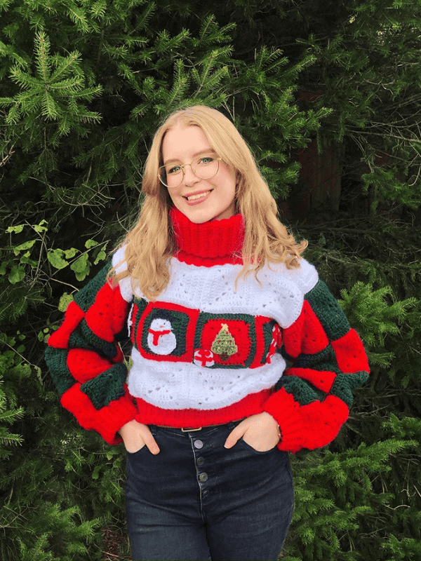 Make Your Own Christmas Holiday Sweater for Winter Crochet Pattern