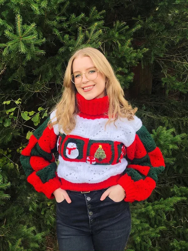 Make Your Own Christmas Holiday Sweater for Winter Crochet Pattern
